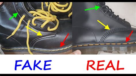 dr martens fake shoes|doctor martens boots spotting.